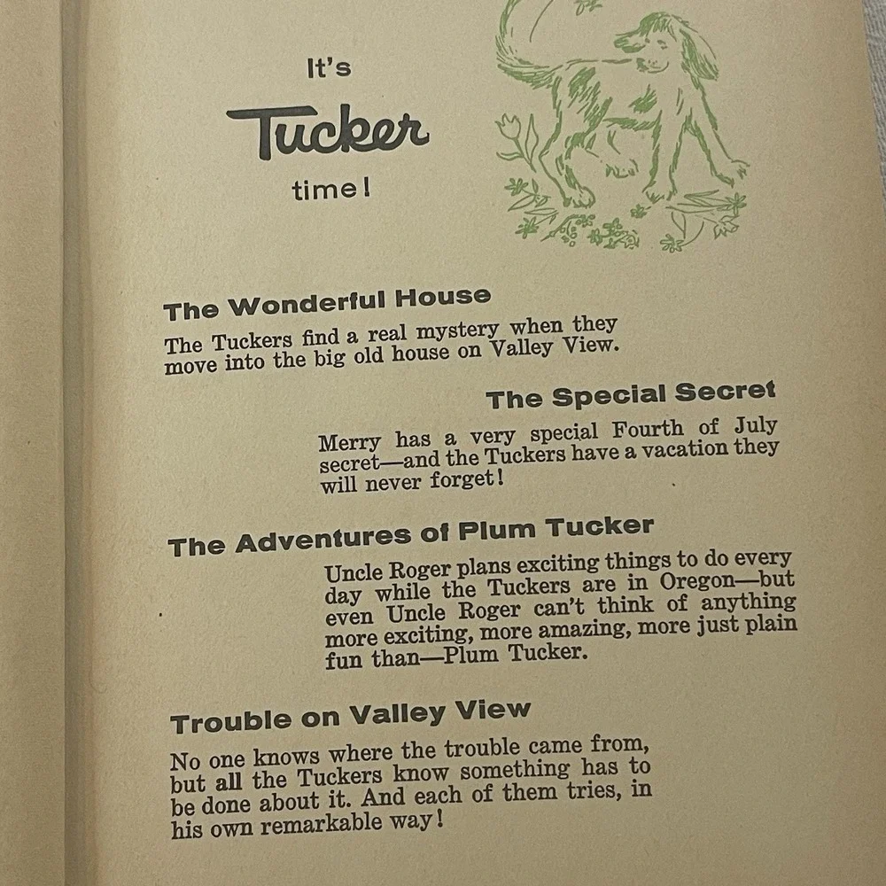 Vintage The Tuckers Series – Book 3 - The Adventures of Plum Tucker‎